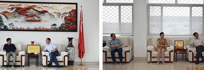 江蘇省工商聯(lián)會員處楊春清處長、東南大學經(jīng)管學院張建軍教授一行到我公司參觀調研