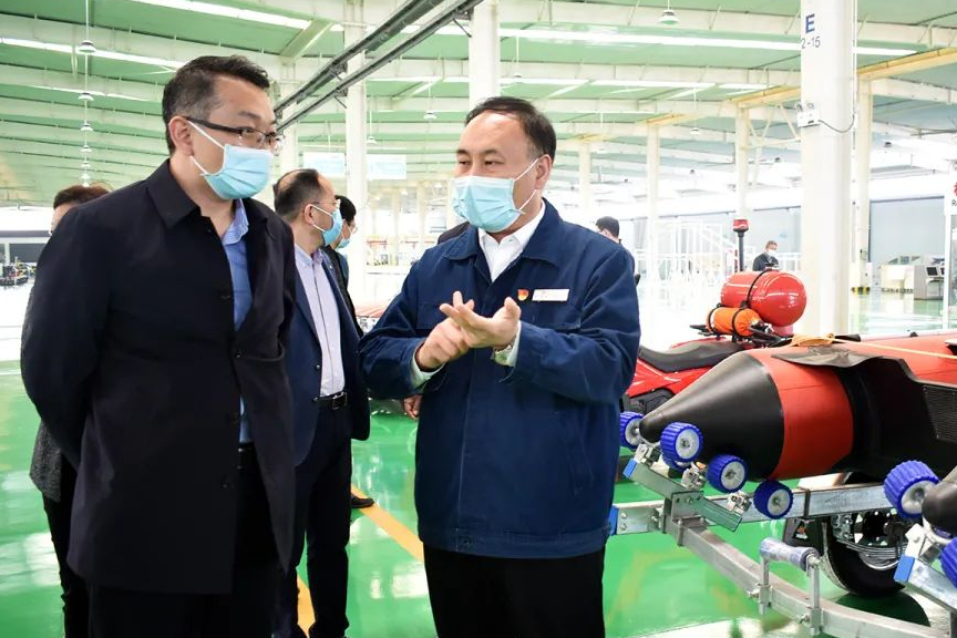 市委研究室主任張吉川一行來我司調(diào)研